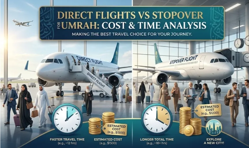 Direct Flights vs Stopover for Umrah: Cost & Time Analysis